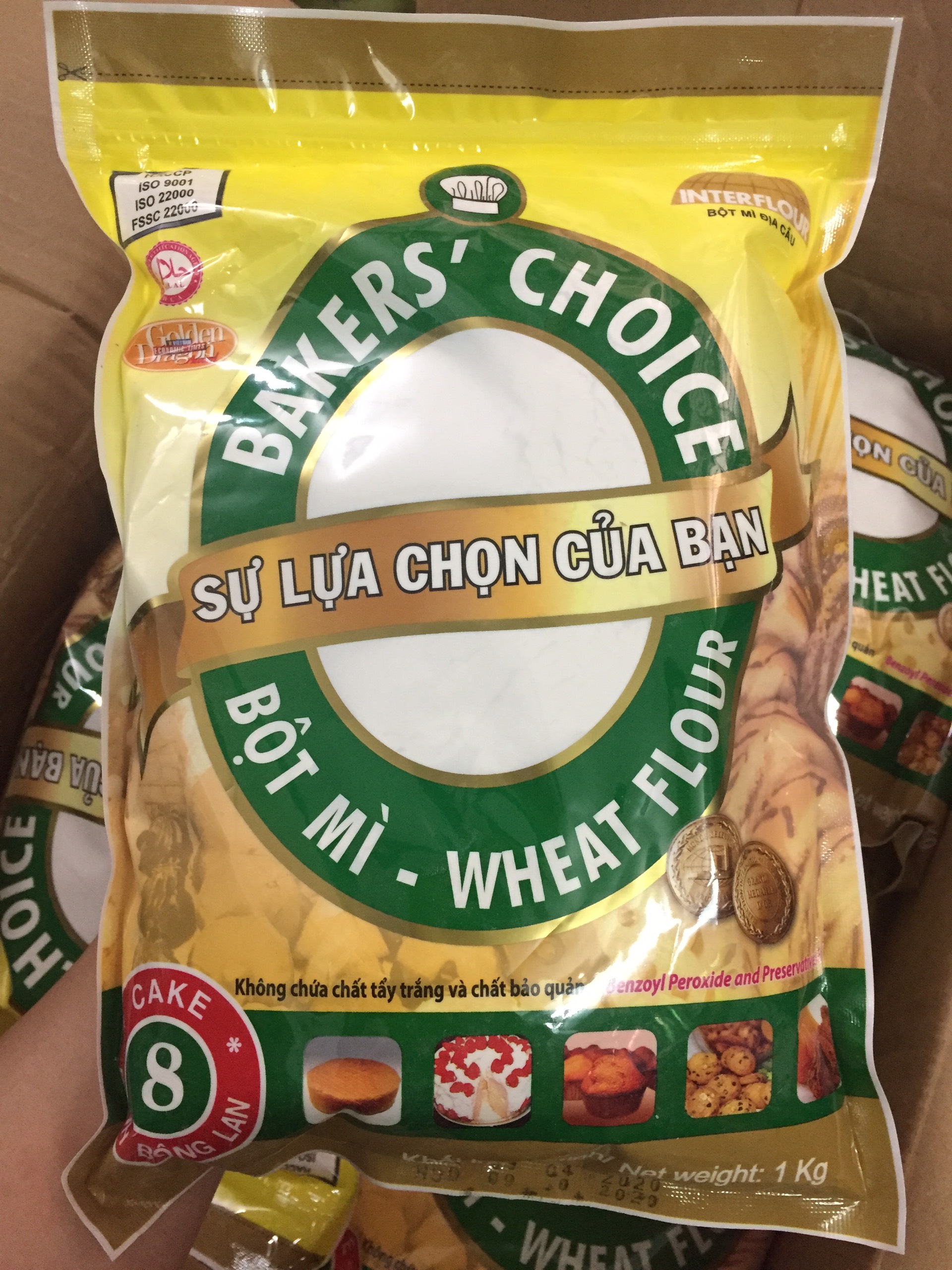 Bột bakers' choice số 8 - 1kg /1 gói