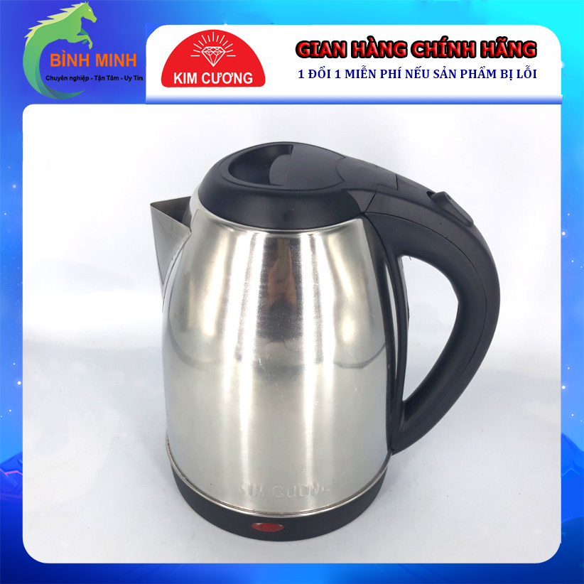 Ấm siêu tốc inox kim cương 2l 2 lít kc-iat2.0l - hàng chính hãng