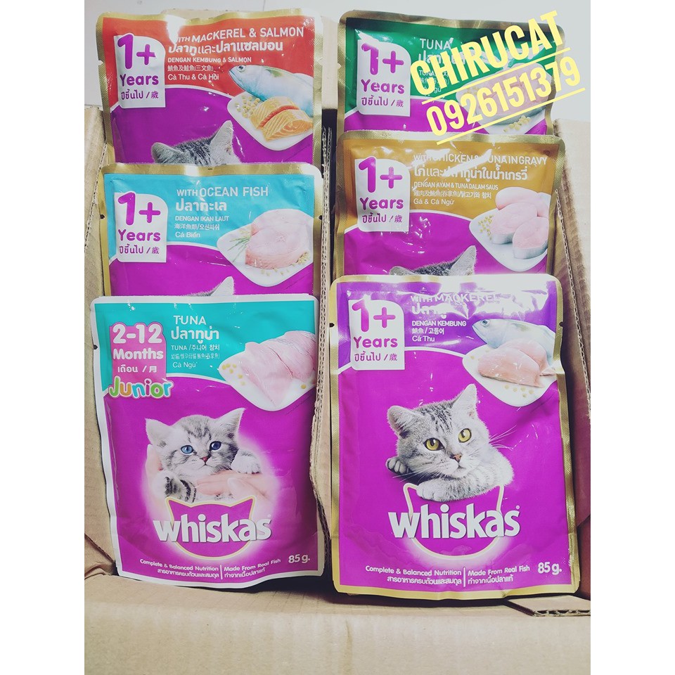 Pate whiskas thùng 24 gói giá