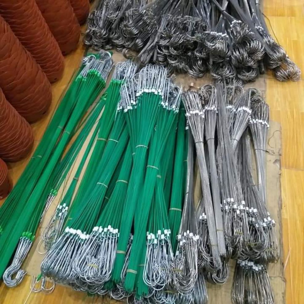20 móc bọc nhựa treo lan 80cm