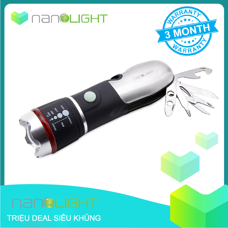 Đèn pin Led Dụng cụ đa năng Nanolight MTT-001 (5 chi tiết )