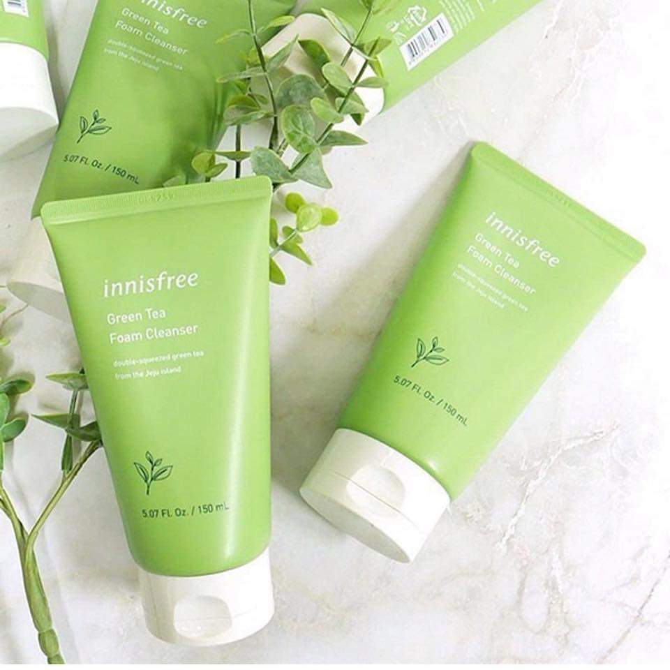 sữa rửa mặt trà xanh innisfree mẫu 2019