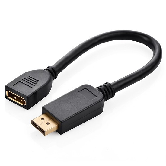 Cáp displayport nối dài 1 đầu đực sang 1 đầu cái dài 25cm ugreen 20407 - bảo hành.