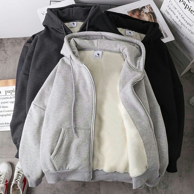Áo hoodie nam nữ trơn áo khoác nỉ dầy siêu ấm unisex áo khoác đi làm đi chơi cao cấp