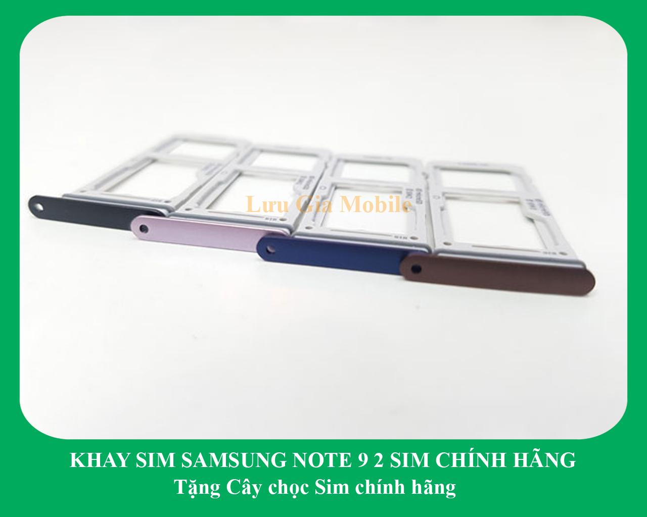 Khay sim Samsung Note 9 2 Sim N960 công ty + Tặng kèm cây Chọc sim công ty