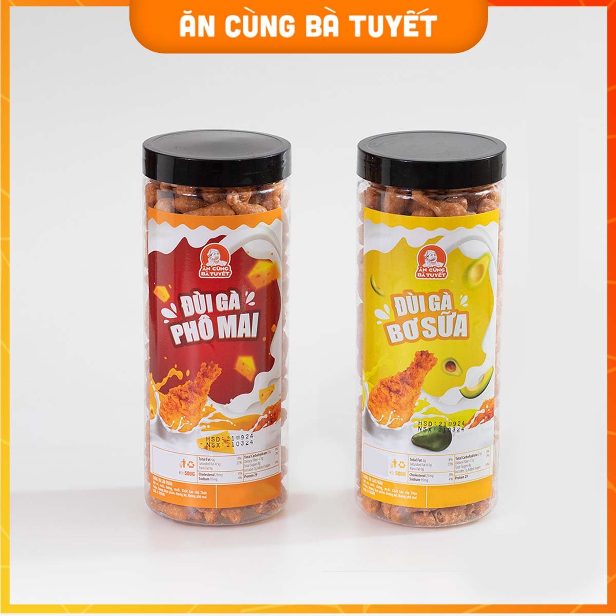 Combo Bât Khả Kháng Cự Đùi Gà Phô Mai+ Đùi Gà Bơ Sữa Khổng Lồ đồ ăn vặt VIỆT NAM