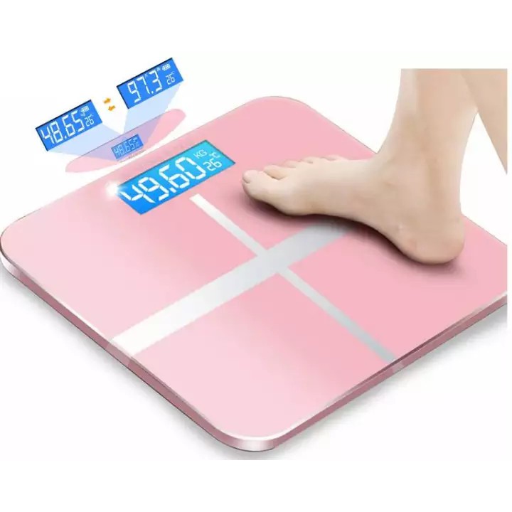 CÂN ĐIỆN TỬ IP CẢM BIẾN CHỊU LỰC, MẶT GƯƠNG CHỊU LỰC ĐẾN 180KG ĐO CÂN NẶNG VÀ NHIỆT ĐỘ PHÒNG CHÍNH XÁC 100% - CÂN SỨC KHỎE GIA ĐÌNH XỊN - BỀN ĐẸP CHẤT LƯỢNG BH 1 ĐỔI 1
