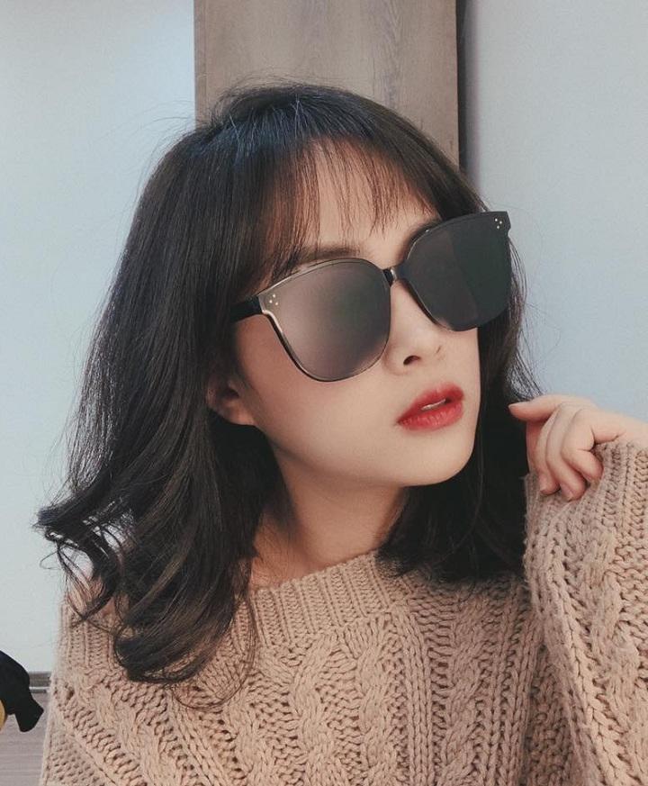 Kính mát nữ thời trang gọng 3 chấm -pxt