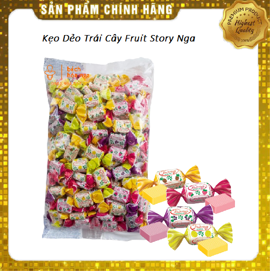 Kẹo gummy trái cây Fruitstory của Nga nhiều vị