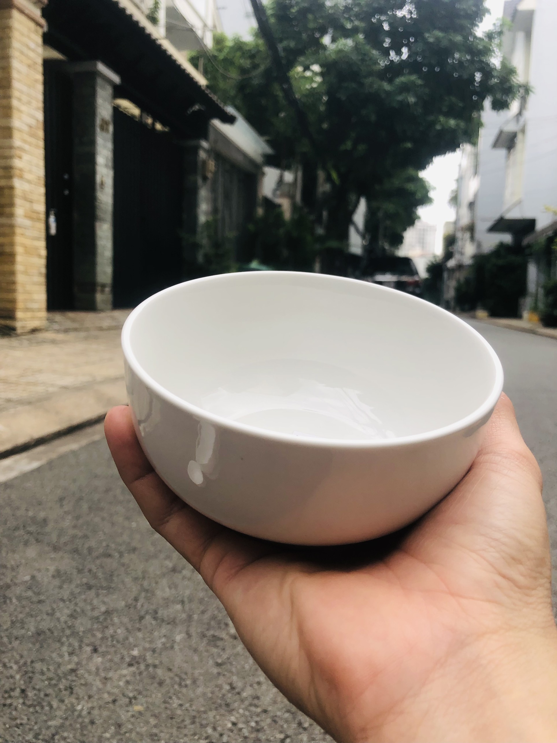 Bộ 3 chén sứ màu trắng sạch an toàn - chàng sứ hc011
