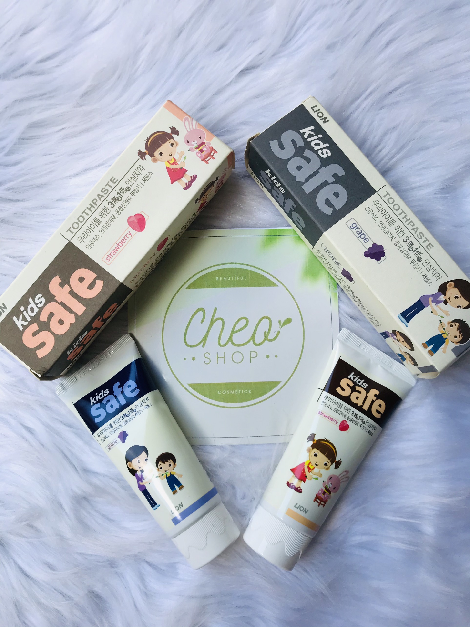 Kem đánh răng trẻ em hàn quốc lion kids safe 90g