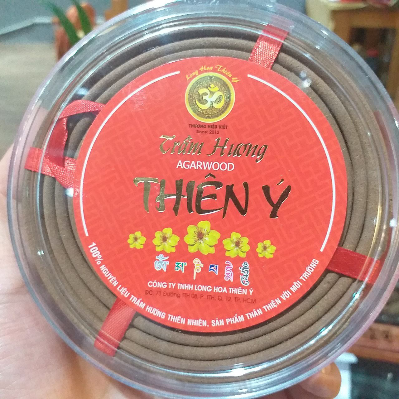 NHANG TRẦM KHOANH VÒNG 10 khoanh cháy 12 tiếng/khoanh Thiên Ý