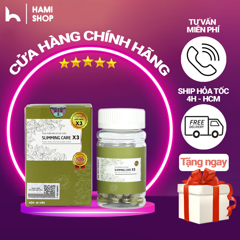Trà thảo mộc giảm cân Slimming Care X3 giảm mỡ bụng cải thiện vóc dáng hiệu quả