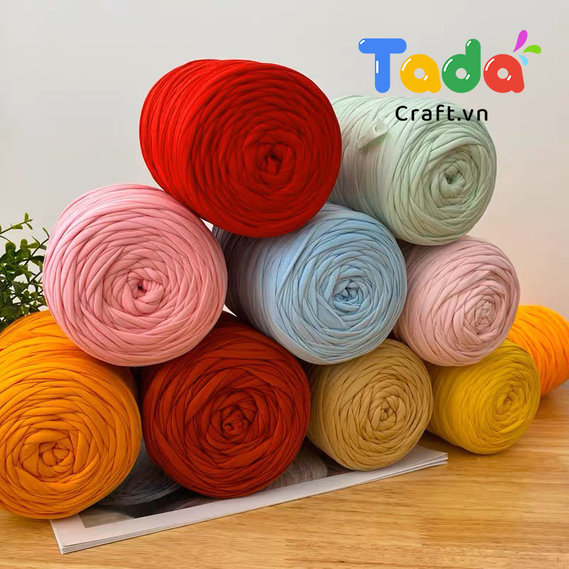 (Màu mới) Sợi Vải T-Shirt Yarn Việt Nam Bảng Màu Trơn 250g