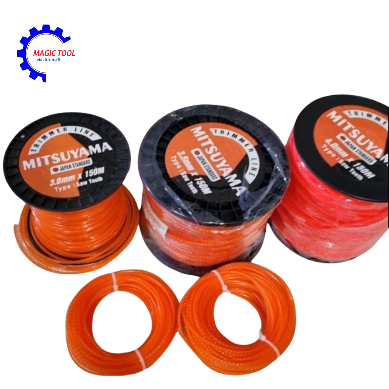 Dây cước cắt cỏ vuông gai 150 m cao cấp mitsuyama cắt cực ngọt, sắc nét