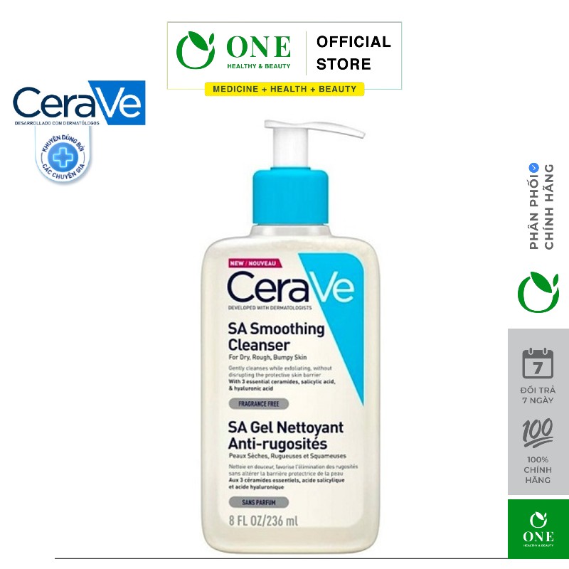 Sữa rửa mặt CeraVe SA Smoothing Cleanser 236ml