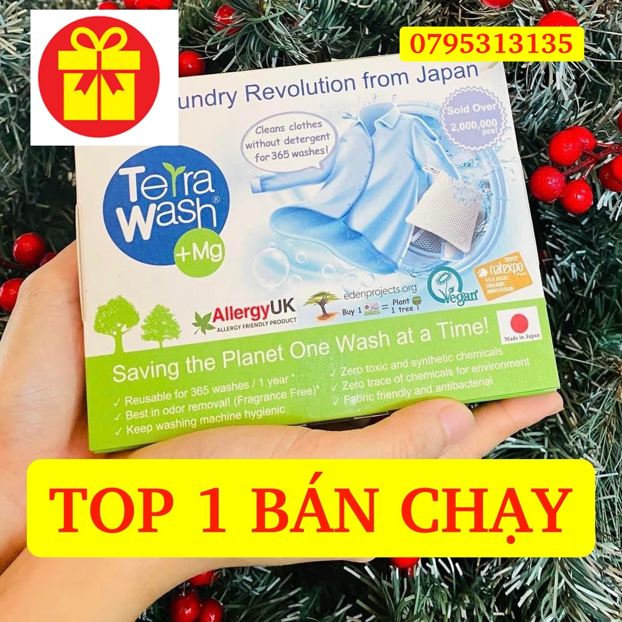 Combo túi giặt terra wash chính hãng thay thế bột giặt, nước xả