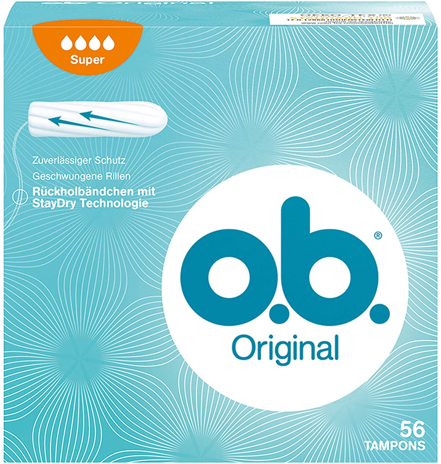 Tampon ob Đức Original super 56st - băng vệ sinh dạng nút nội địa Đức