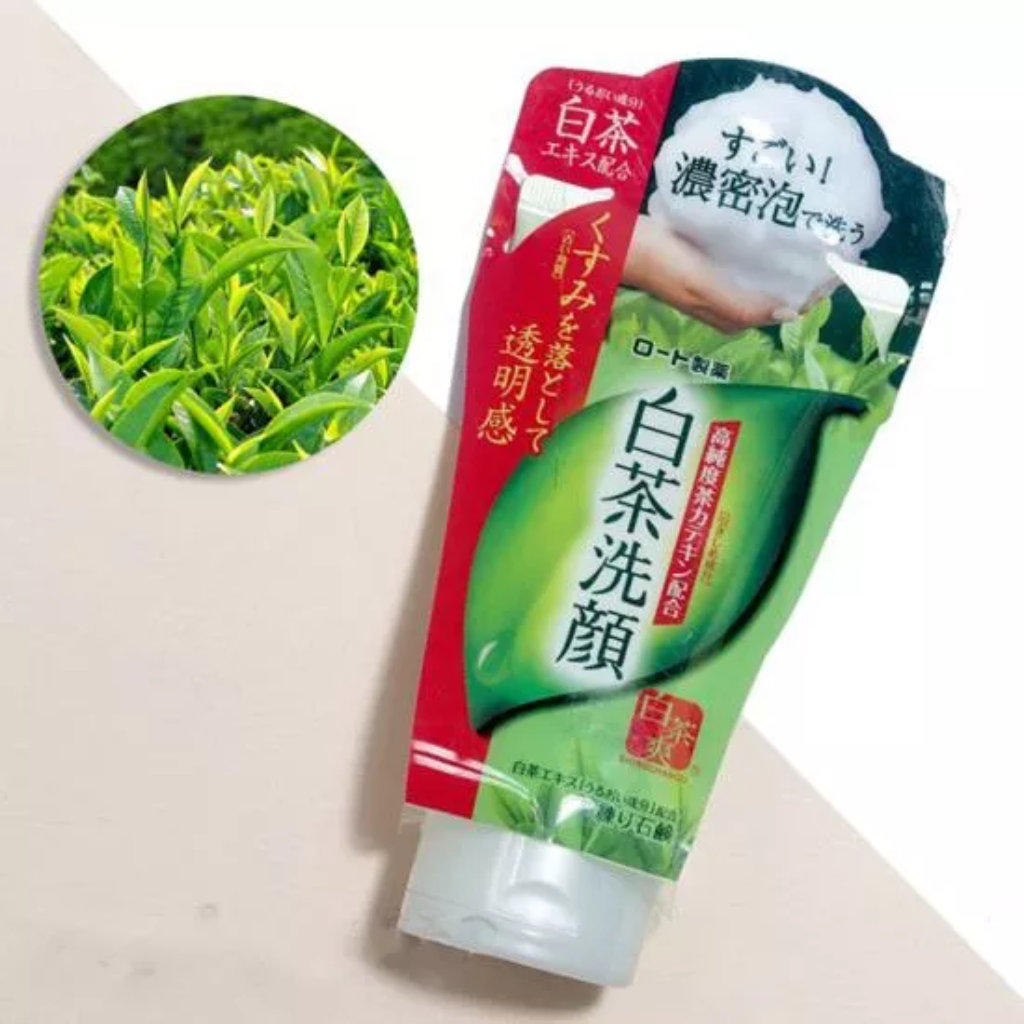 Sữa rửa mặt Trà xanh Rohto Nhật Bản ngăn ngừa mụn chống lão hóa 120g