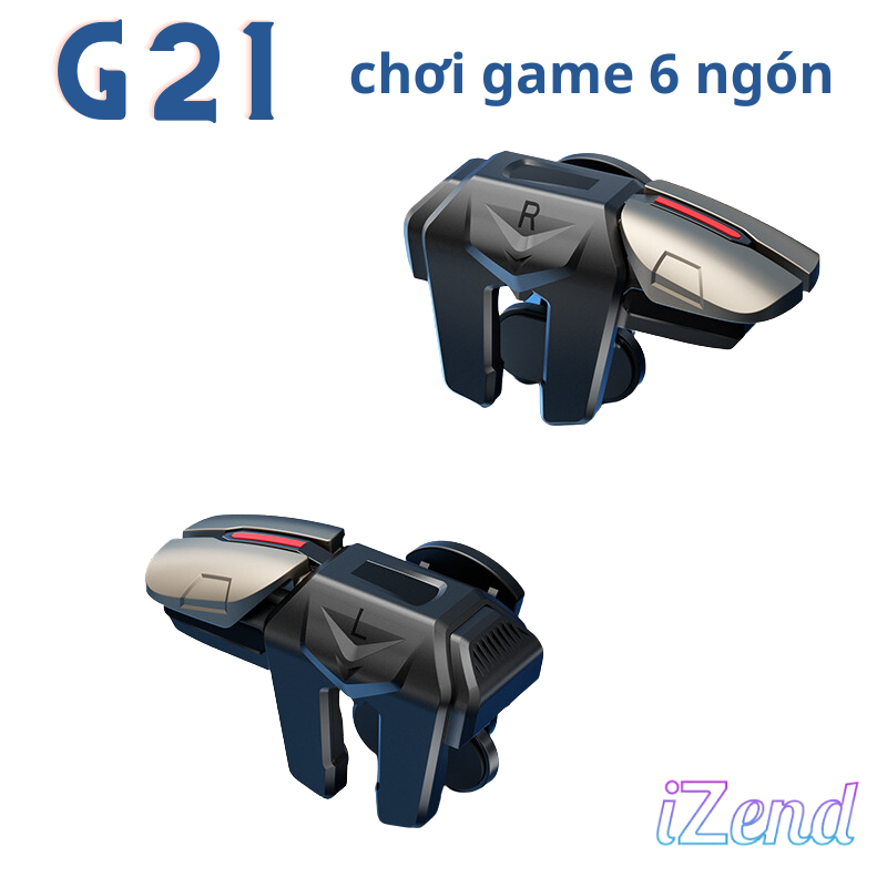 Nút chơi game PUBG FreeFire đệm lò xo loại cao cấp G21 hỗ trợ chơi game 6 ngón