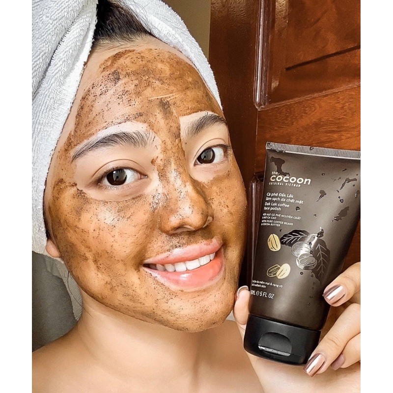 Tẩy tế bào chết (tẩy da chết) cho mặt face cà phê Đắk Lắk Cocoon