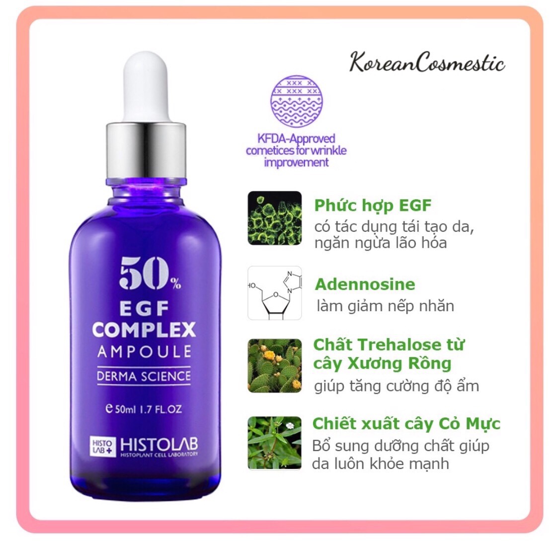Serum chống lão hóa Histolab EGF complex ampoule 50%