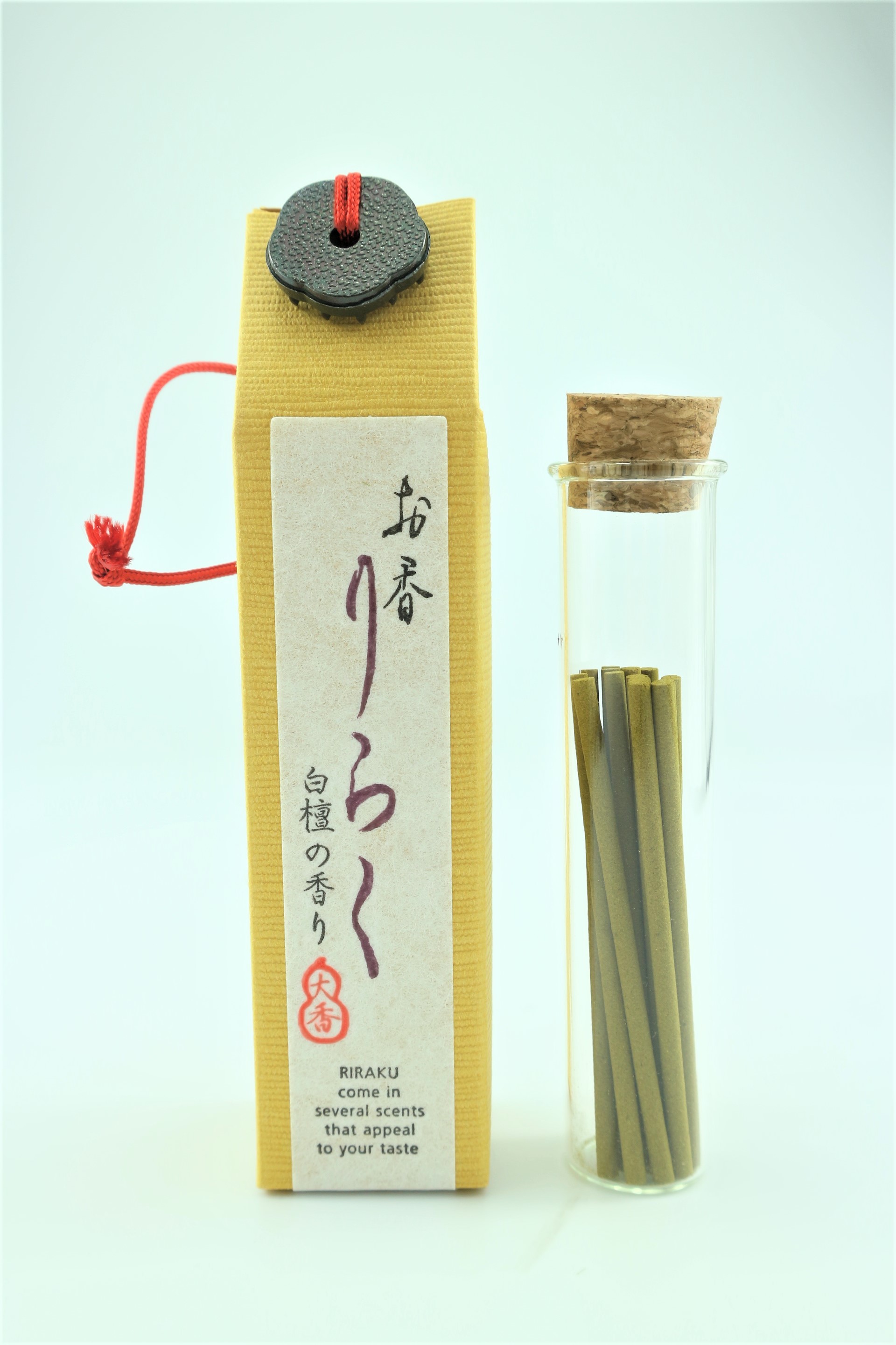 Nhang thơm Riraku Sandalwood gỗ đàn hương, Thanh hương Nhật Bản thư giãn Nippon Kodo