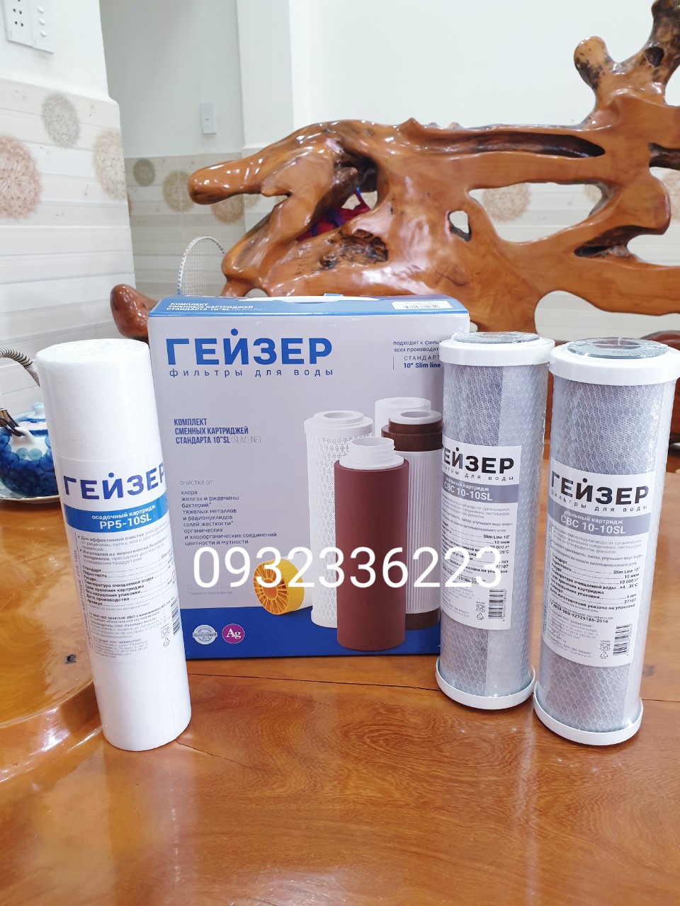 Bộ Lõi lọc nước số 123 Nano Geyser của Nga - nhập khẩu chính hãng