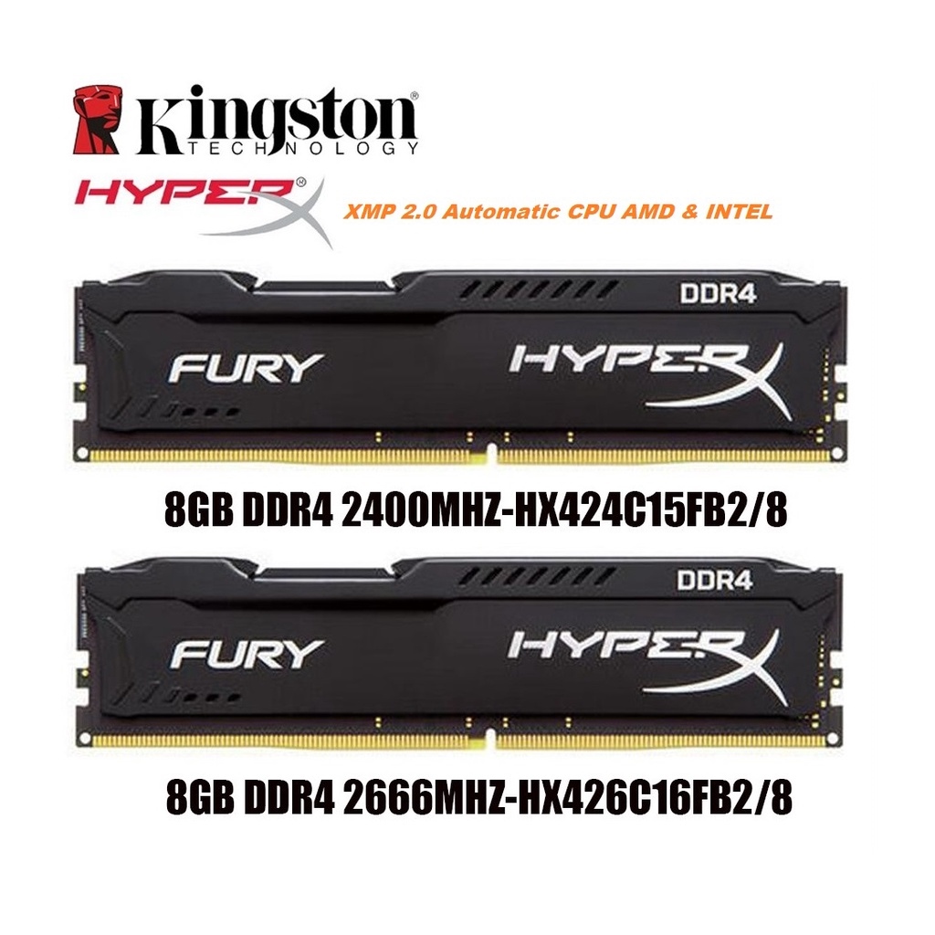 ♙✟∈ Ram Kingston HyperX Fury 8GB DDR4 2400MHz Chính Hãng - Bảo hành 36 tháng 1 đổi 1