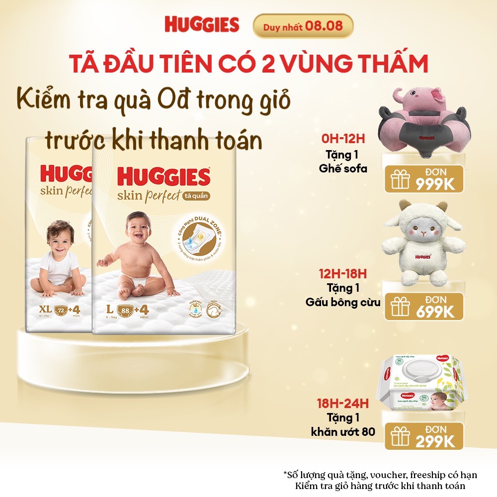 Tã dán nb70, s54, s80, m76, tã quần huggies skin perfect m70, l60, xl52, xxl48 mẫu mới