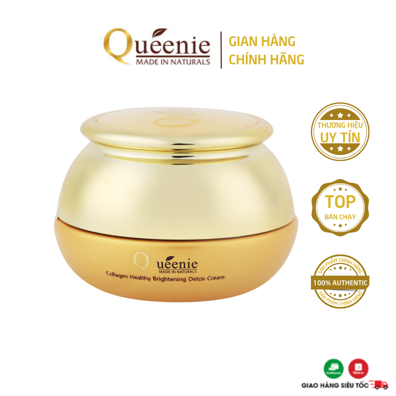 Kem thải độc Queenie xóa mờ sạm nám, tàn nhang 50ml - Mỹ Phẩm Hàn Quốc