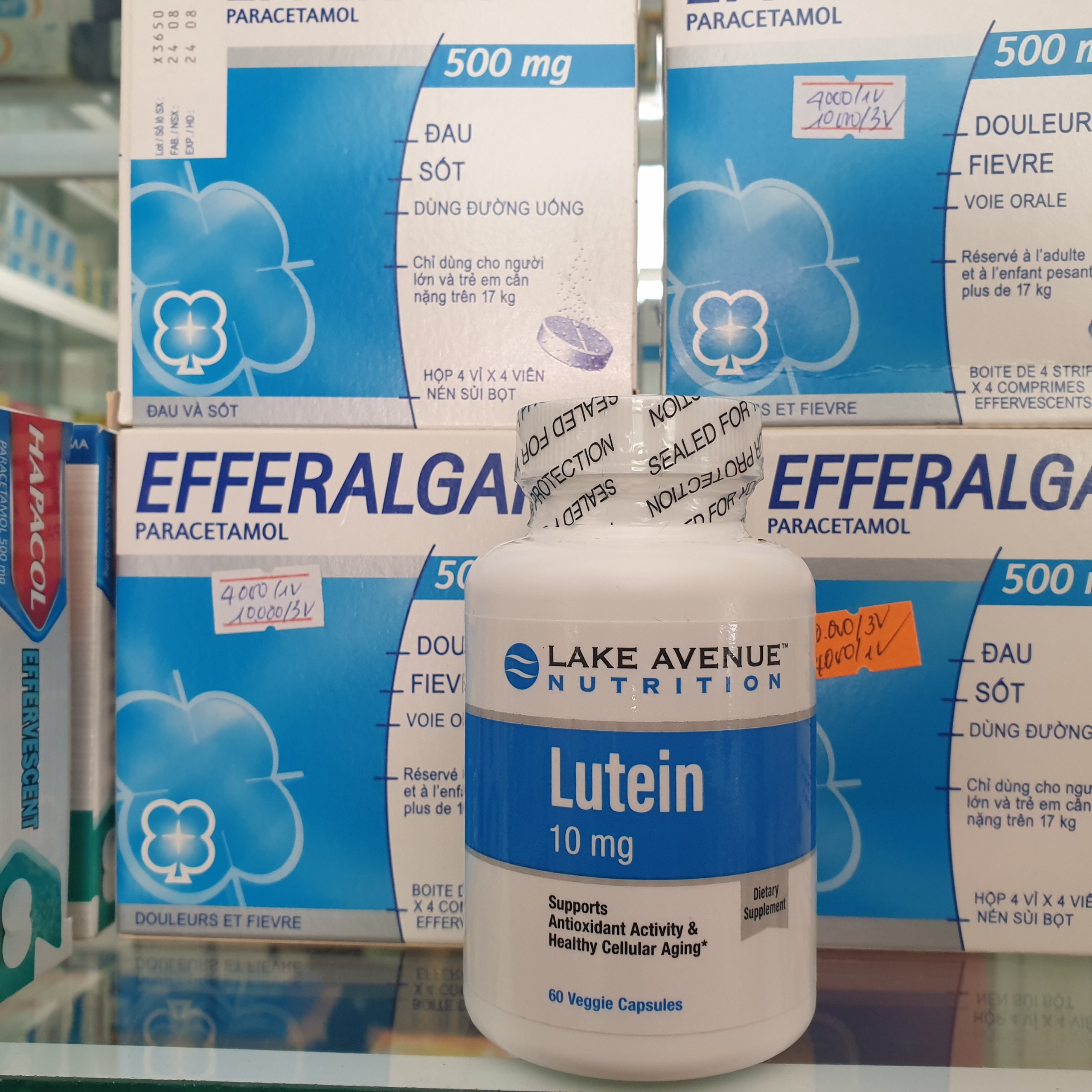 [DATE 12/2023] VEG - Viên uống Bổ mắt Lutein 10mg hãng LAKE AVENUE 60 viên