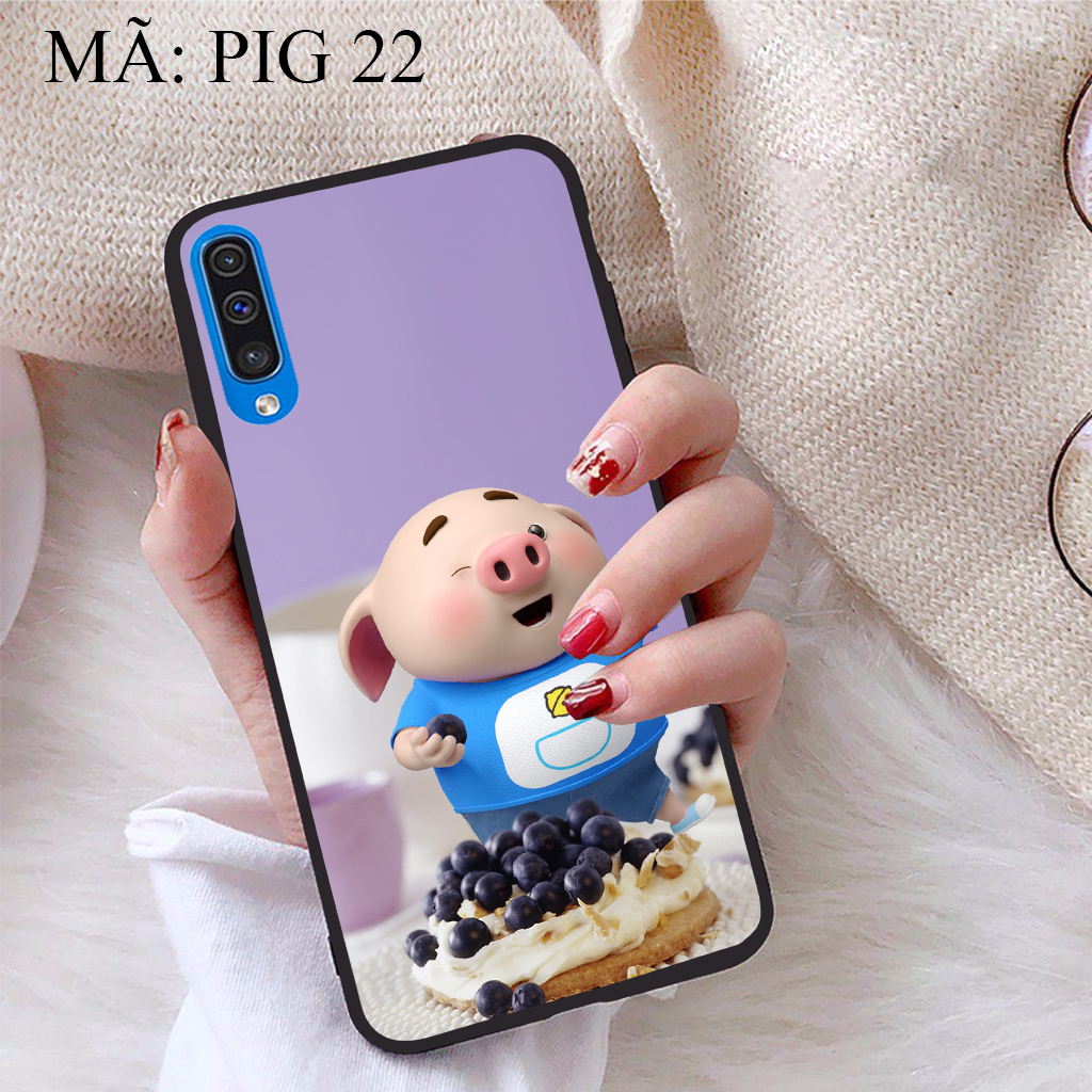 [HCM]Ốp lưng iCase dành cho Samsung Galaxy A50S viền dẻo TPU BST Pig Cute