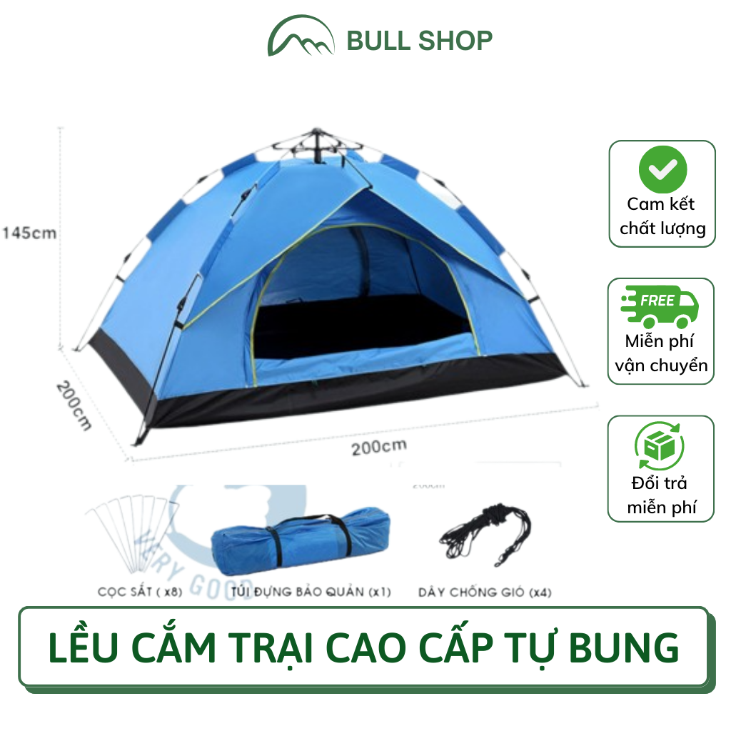 Lều picnic dã ngoại du lịch đi phượt cỡ lớn size đủ cho 3-4 người lều cắm trại 2 người - lều cắm trại giá rẻ - lều du lịch 2 người - liều cắm trại 4 người - lều cắm trại chống mưa lều cắm trại tự bung