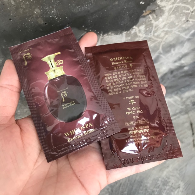 1 gói kem xả tóc whoo spa 8ml date 2025