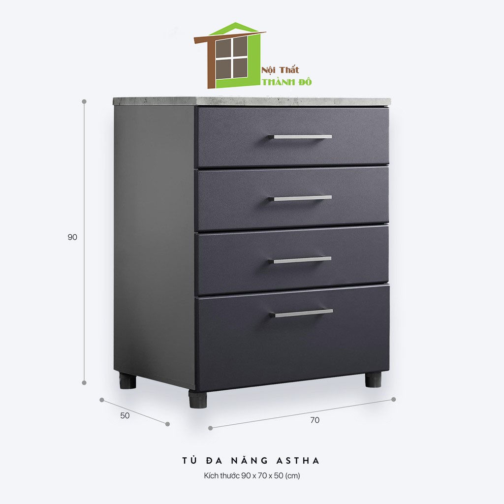 Tủ gỗ 4 tầng astha