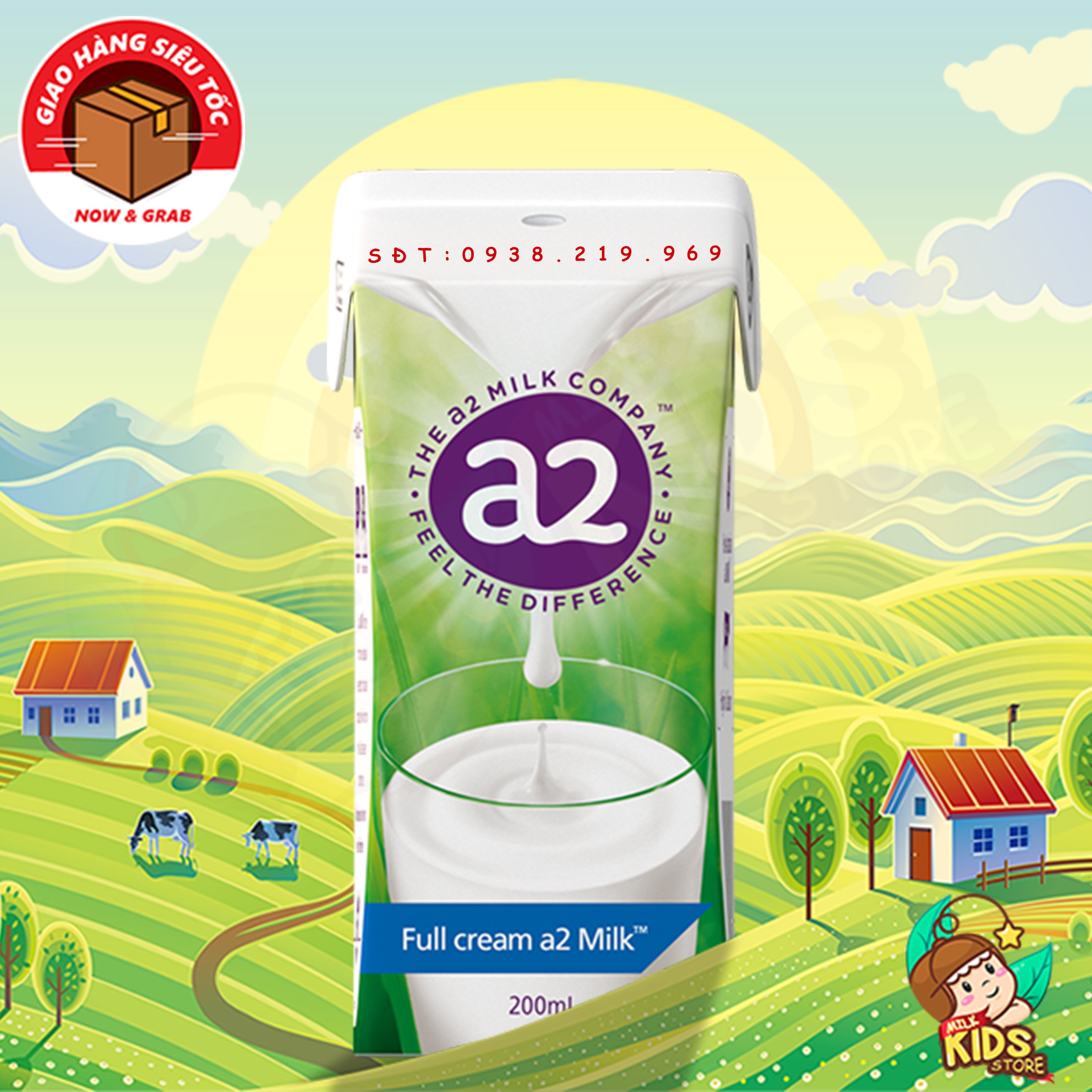 Sữa tươi a2 dạng nước nội địa úc