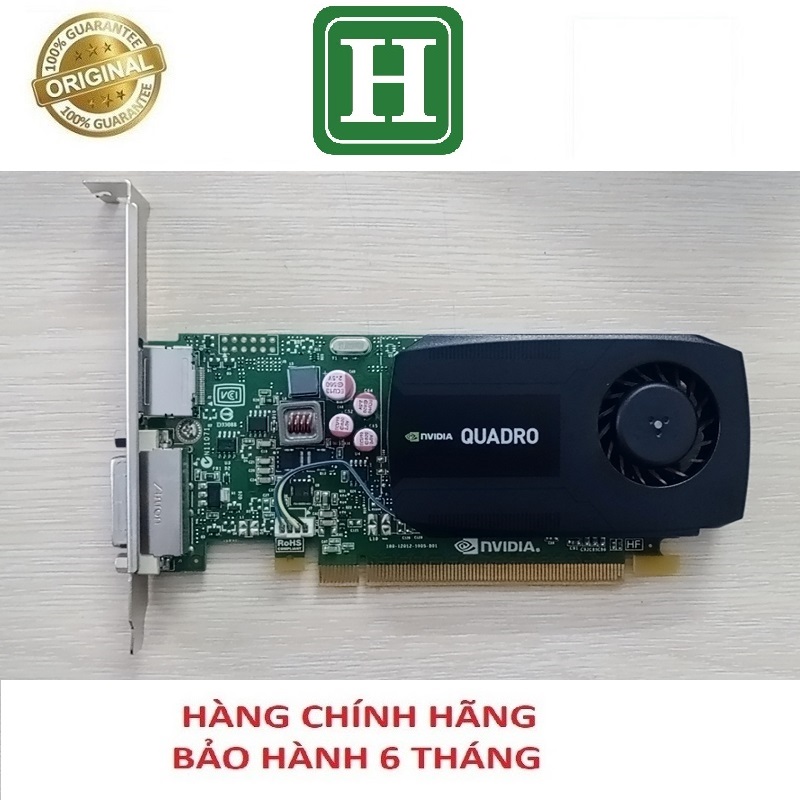 Card màn hình NVIDIA Quadro K600 1GB 128 bits, hàng tháo máy bảo hành 6 tháng