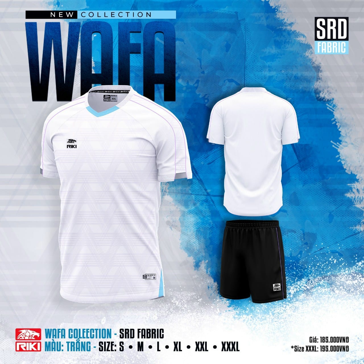  Bộ Quần Áo Thể Thao Đá Bóng Cao Cấp Riki Wafa - Thoáng Mát Không Lưu Mùi 