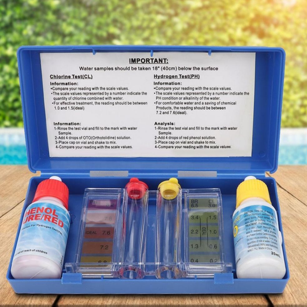 Bộ thử nước hồ bơi test PH