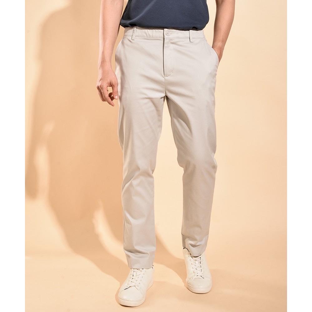 ROUTINE Quần kaki nam cotton co giãn 10F19PCA005 Quiet gray