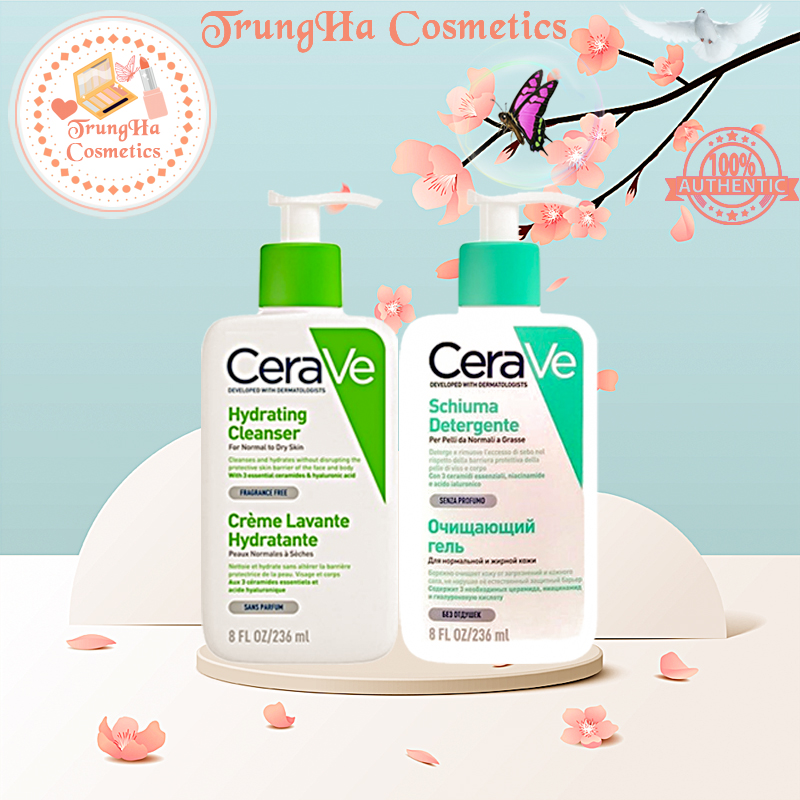 Sữa rửa mặt dịu nhẹ cerave foaming facial cleanser - 236ml