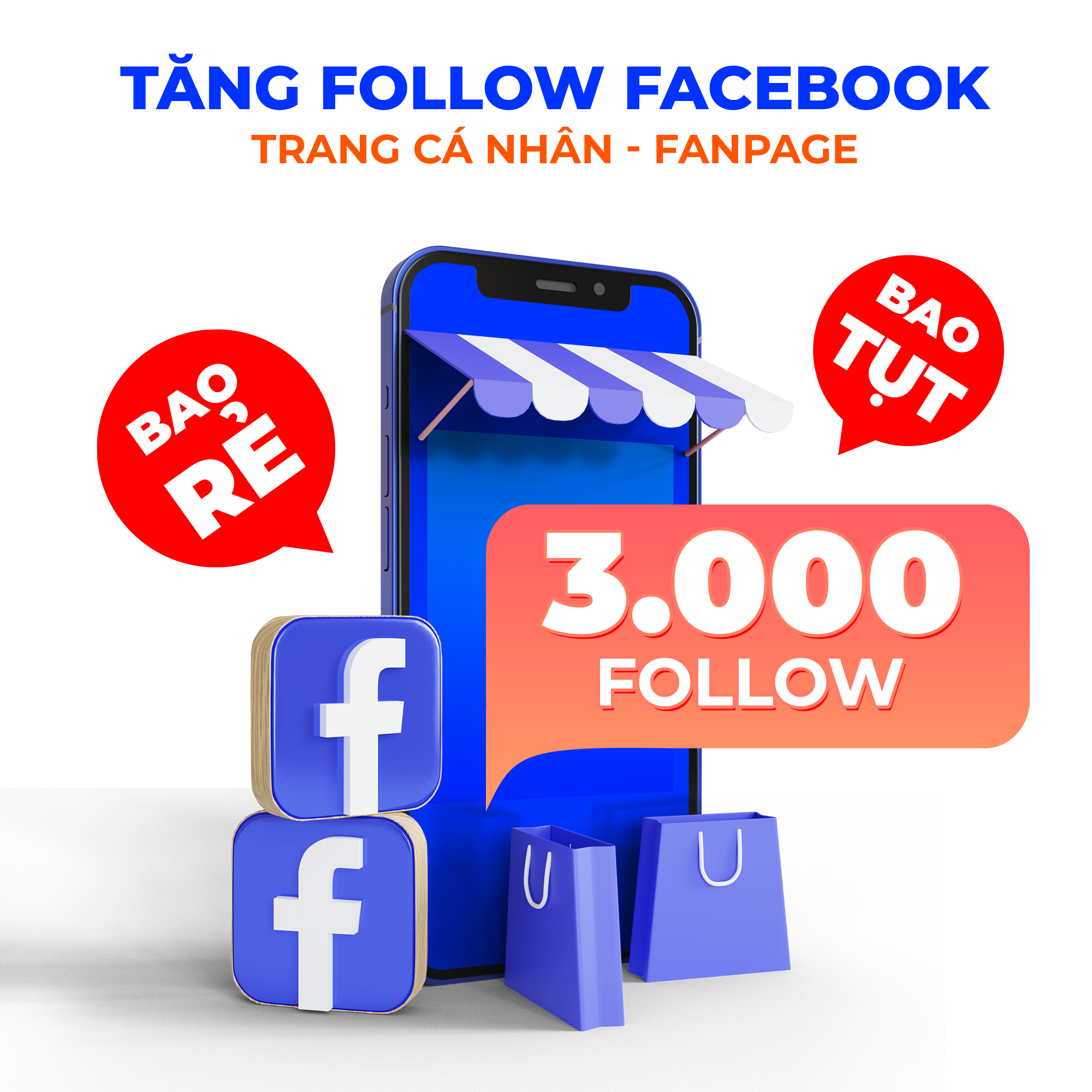 Gói Tăng 3.000 Follow Fanpage, Trang Cá Nhân Facebook Giá Rẻ Bao Tụt - Nhanh Chóng, An Toàn, Hiệu Quả - Skydes