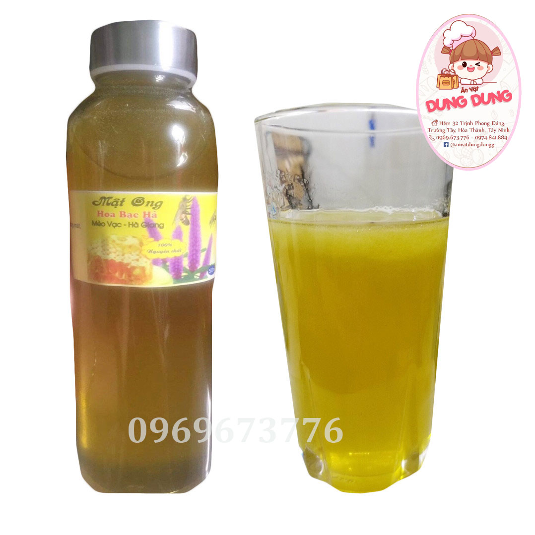 1 lít Mật ong hoa bạc hà đặc sản cao nguyên đá Đồng Văn Hà Giang - nguyên chất 100% - mật ong nguyên chất thơm ngon sánh mịn