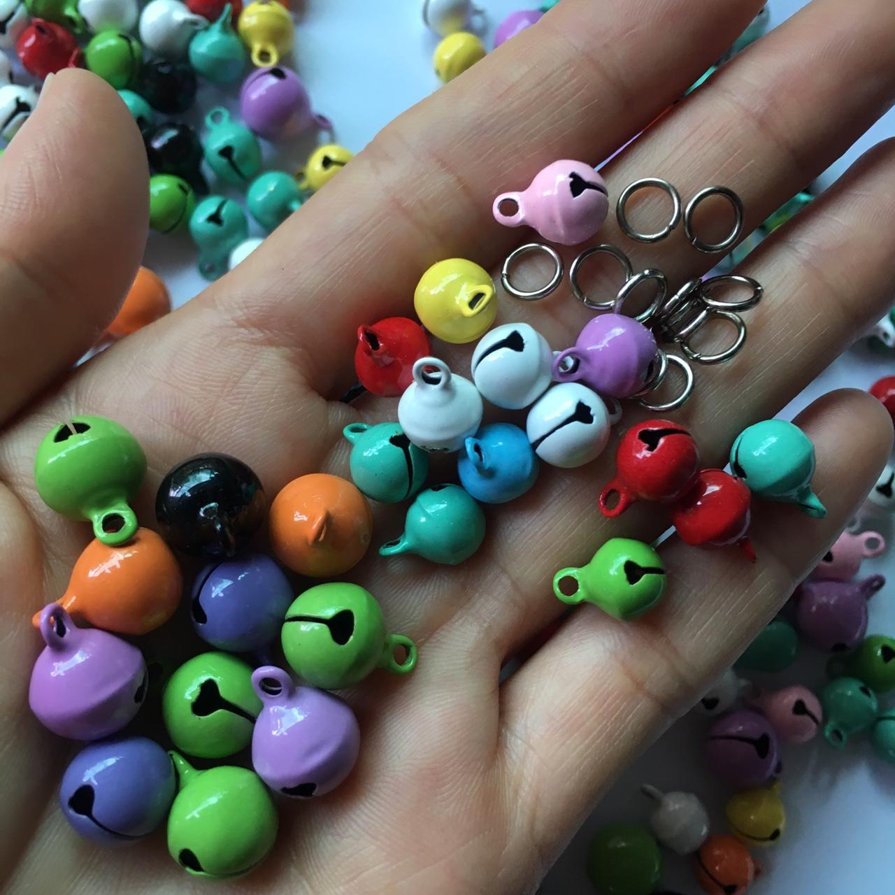 Chuông tròn đẹp 8-10mm nhiều màu (màu sơn đục) (CHỌN LOẠI), mua 12 cái tặng 1