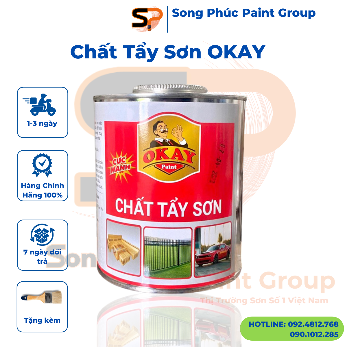 Chất tẩy sơn okay 1 lít