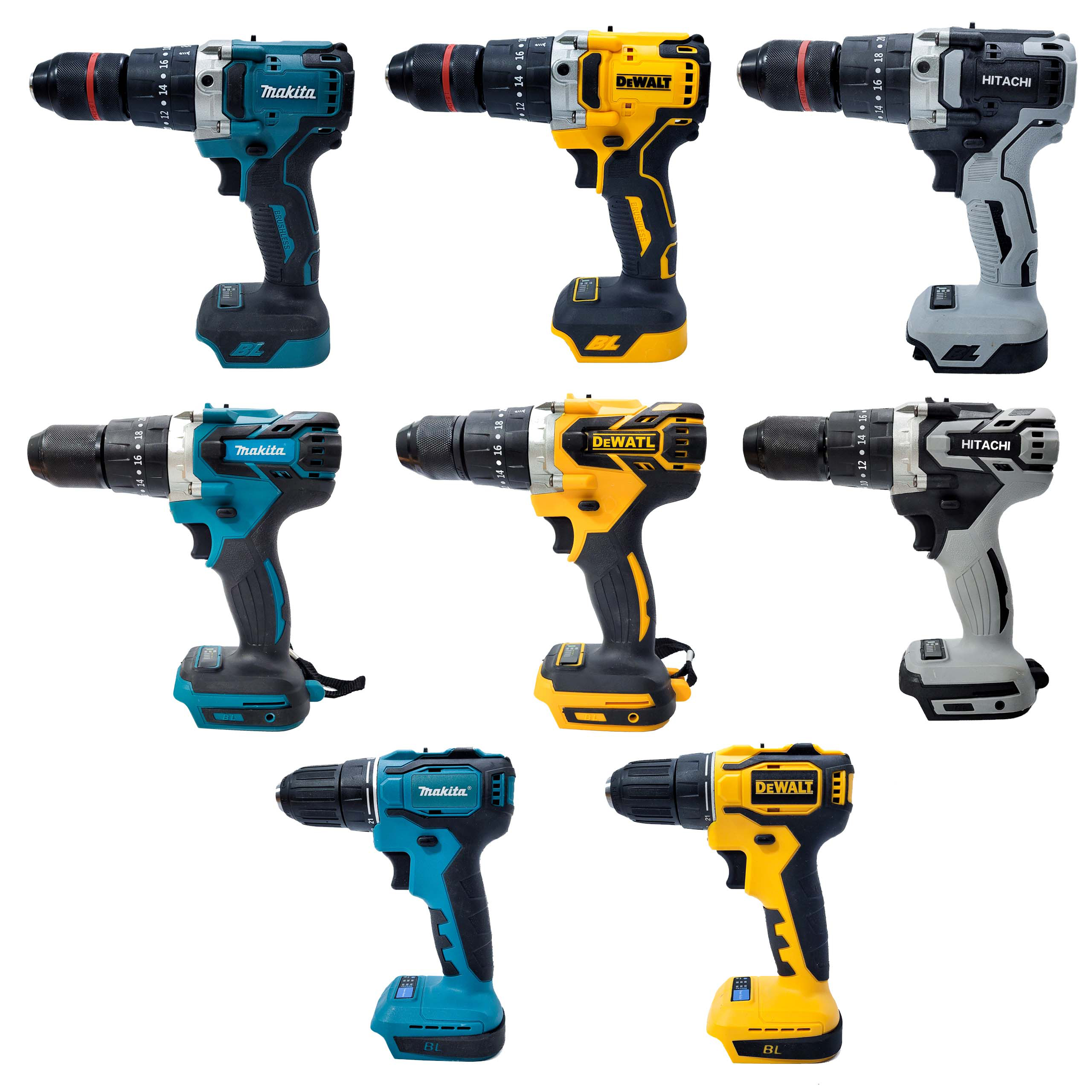 Thân máy khoan pin MAKITA 3 chức năng khoan, động cơ không chổi than, đầu auto lock thép 13mm