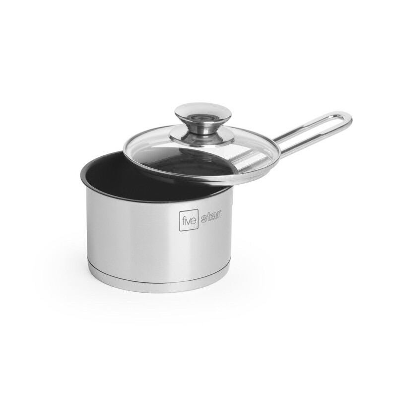Quánh fivestar 3 đáy nắp kính inox 430 & inox chống dính