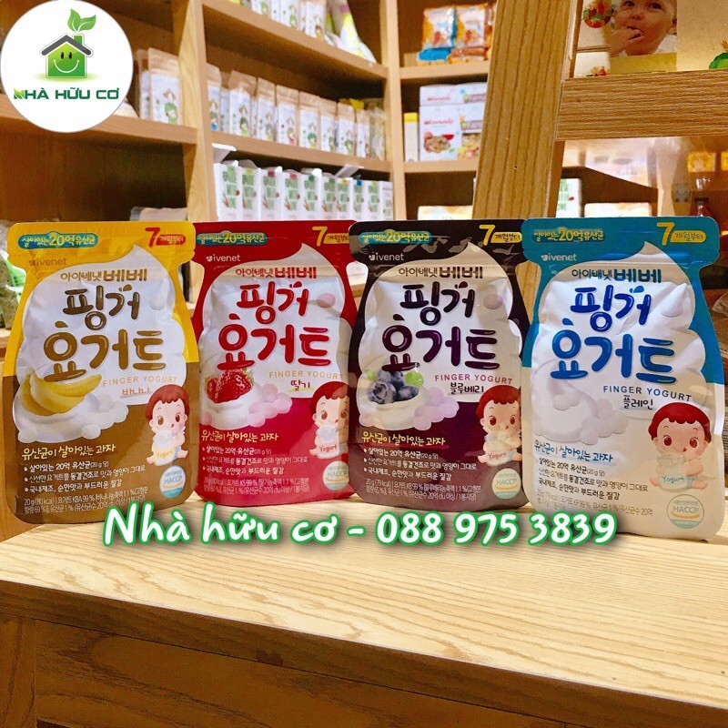 Sữa chua khô Ivenet Hàn Quốc nhiều vị - chống táo bón hiệu quả cho bé Date: 5/2022 - Nhà Hữu Cơ