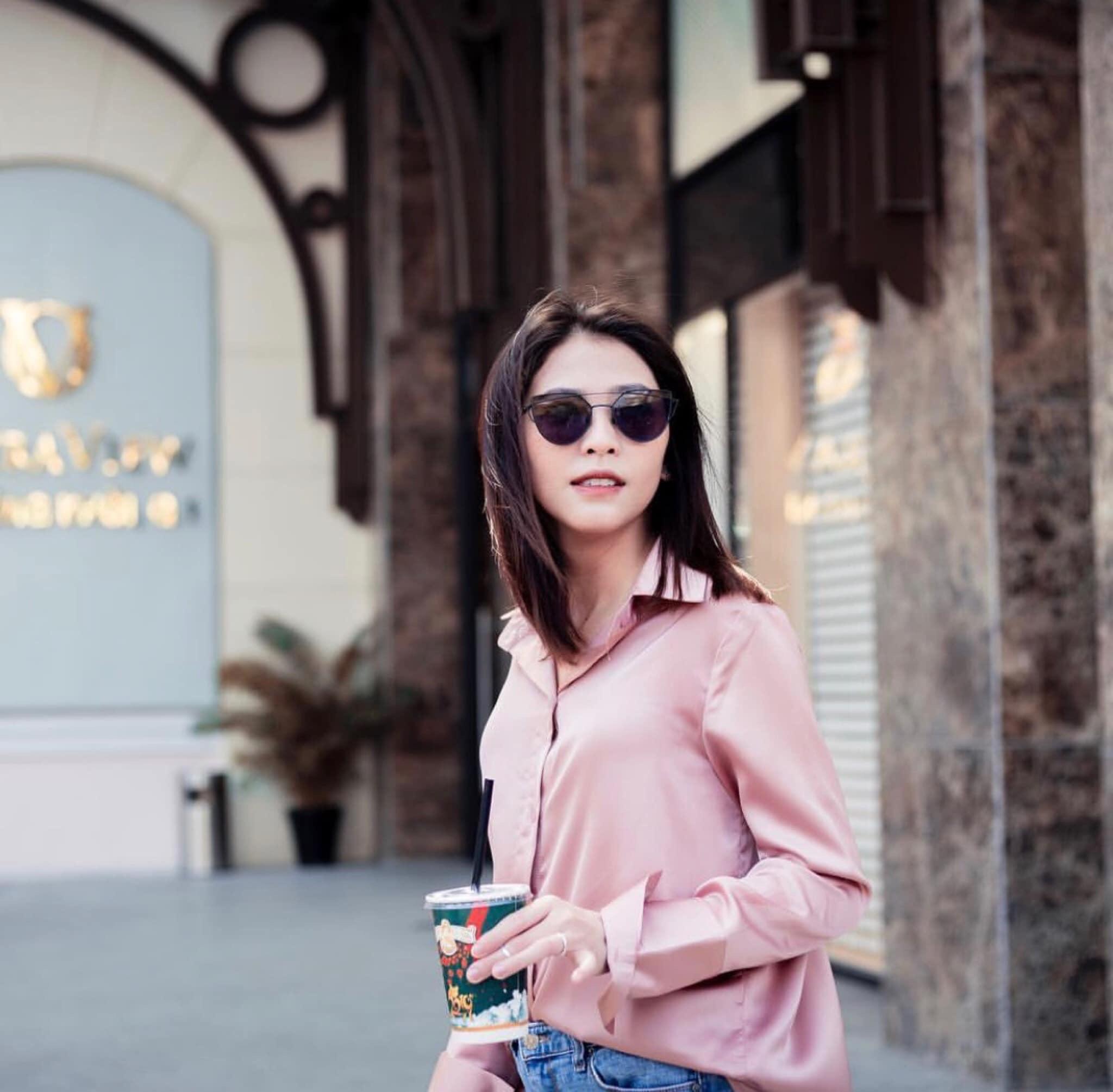 Áo sơ mi phi lụa, áo sơ mi nữ công sở form basic xinh xắn -sm01